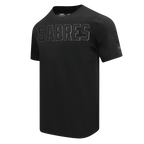 NHL BUFFALO SABRES TRIPLE BLACK T-SHIRT EN JERSEY SIMPLE POUR HOMME (TRIPLE NOIR HOMME)