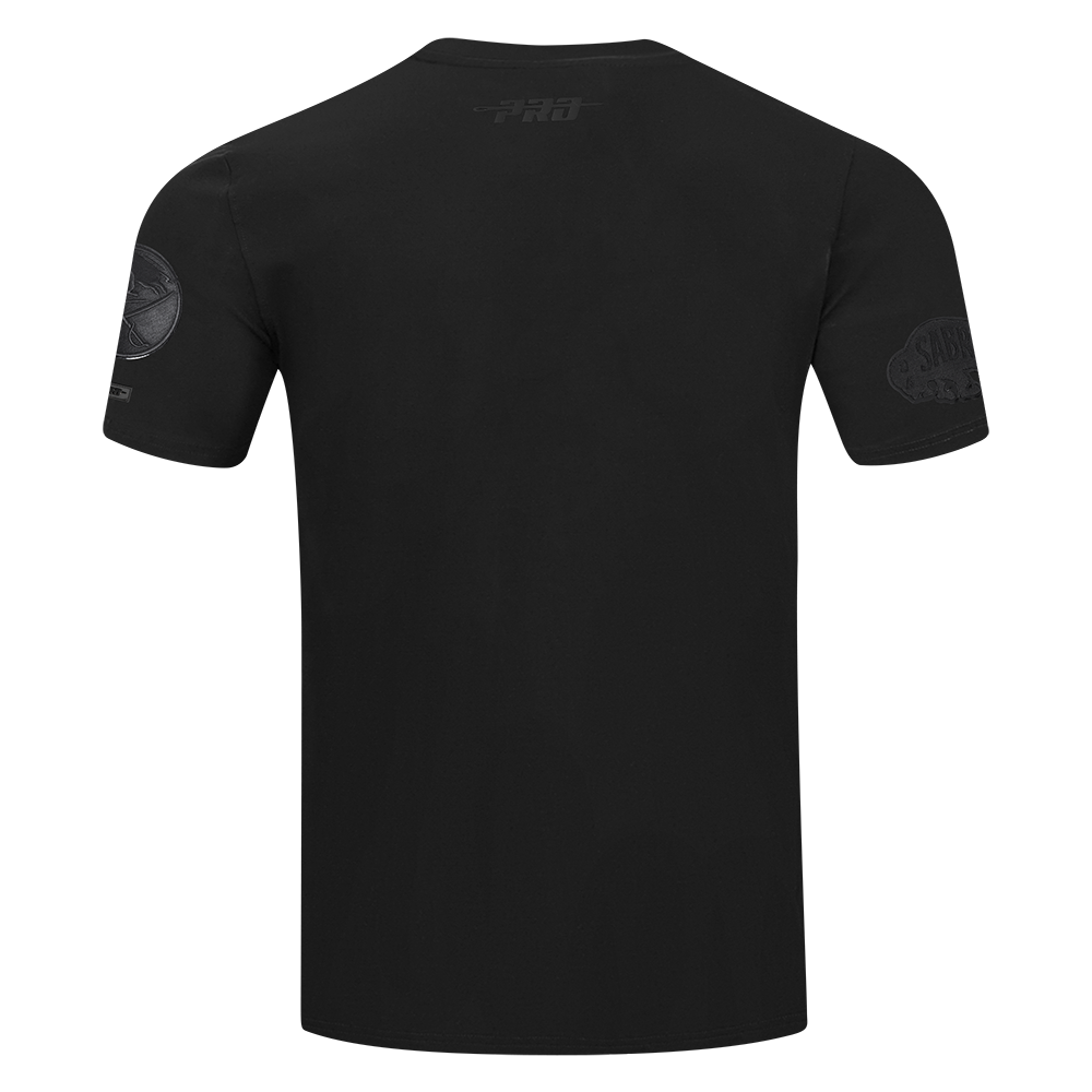 NHL BUFFALO SABRES TRIPLE BLACK T-SHIRT EN JERSEY SIMPLE POUR HOMME (TRIPLE NOIR HOMME)