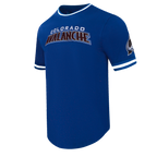 NHL COLORADO AVALANCHE CLASSIC CHENILLE T-SHIRT EN MAILLE DOUBLE POUR HOMME (BLEU DODGER)