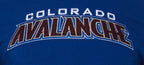 NHL COLORADO AVALANCHE CLASSIC CHENILLE T-SHIRT EN MAILLE DOUBLE POUR HOMME (BLEU DODGER)