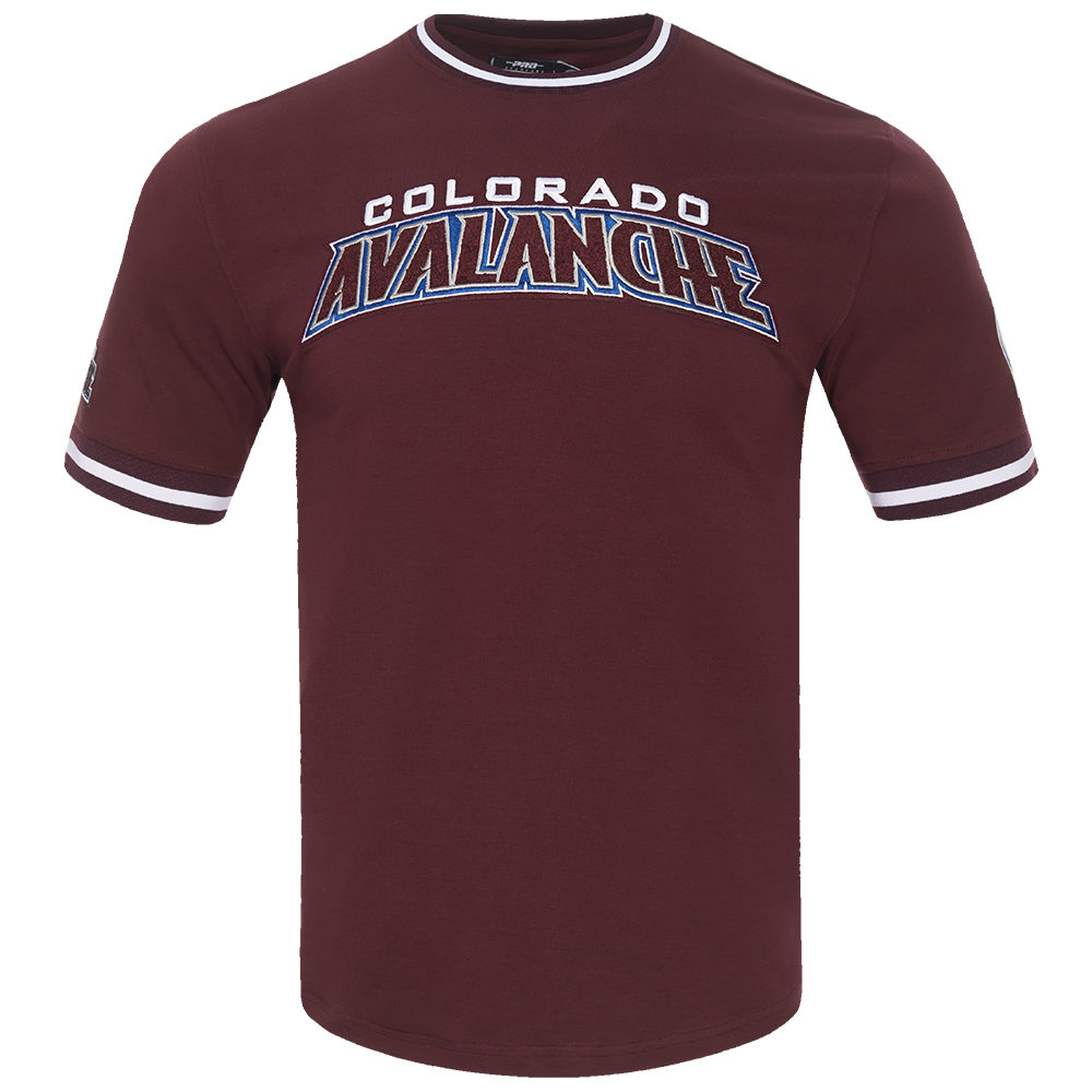 NHL COLORADO AVALANCHE CLASSIC CHENILLE MEN'S DK TEE (WINE)