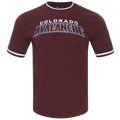 NHL COLORADO AVALANCHE CLASSIC CHENILLE MEN'S DK TEE (WINE)