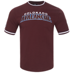 NHL COLORADO AVALANCHE CLASSIC CHENILLE MEN'S DK TEE (WINE)