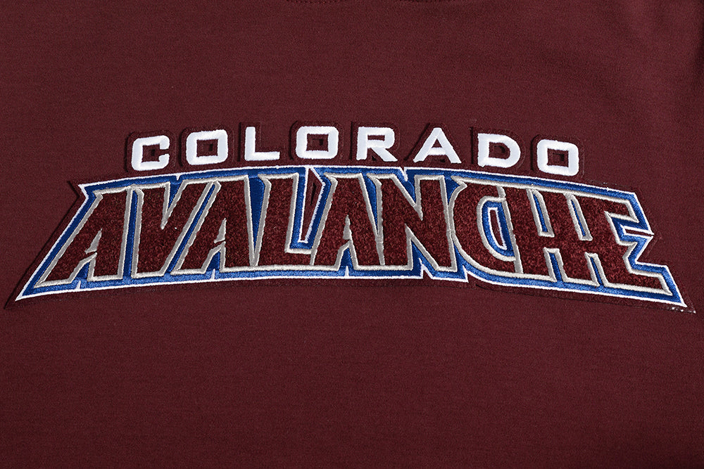NHL COLORADO AVALANCHE CLASSIC CHENILLE MEN'S DK TEE (WINE)