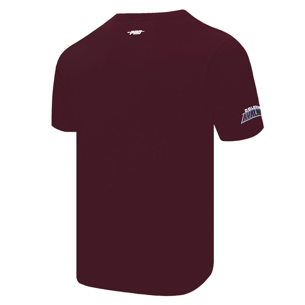 NHL COLORADO AVALANCHE CLASSIC CHENILLE T-SHIRT EN JERSEY SIMPLE POUR HOMME (LIE-DE-VIN)