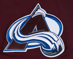 NHL COLORADO AVALANCHE CLASSIC CHENILLE T-SHIRT EN JERSEY SIMPLE POUR HOMME (LIE-DE-VIN)