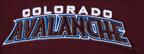 NHL COLORADO AVALANCHE CLASSIC CHENILLE T-SHIRT EN JERSEY SIMPLE POUR HOMME (LIE-DE-VIN)