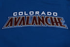 NHL COLORADO AVALANCHE CLASSIC CHENILLE MEN'S DK SS PO HOODIE (DODGER BLUE)