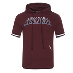 NHL COLORADO AVALANCHE CLASSIC CHENILLE MEN'S DK SS PO HOODIE (WINE)