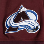 NHL COLORADO AVALANCHE CLASSIC CHENILLE MEN'S DK SS PO HOODIE (WINE)