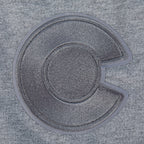 NHL COLORADO AVALANCHE NEUTRAL MEN'S  CJ DROP SHOULDER TEE (DARK HEATHER GRAY)