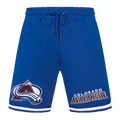 NHL COLORADO AVALANCHE CLASSIC CHENILLE MEN'S DK SHORT (DODGER BLUE)