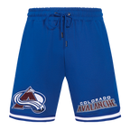 NHL COLORADO AVALANCHE CLASSIC CHENILLE MEN'S DK SHORT (DODGER BLUE)