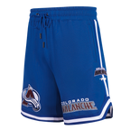 NHL COLORADO AVALANCHE CLASSIC CHENILLE MEN'S DK SHORT (DODGER BLUE)