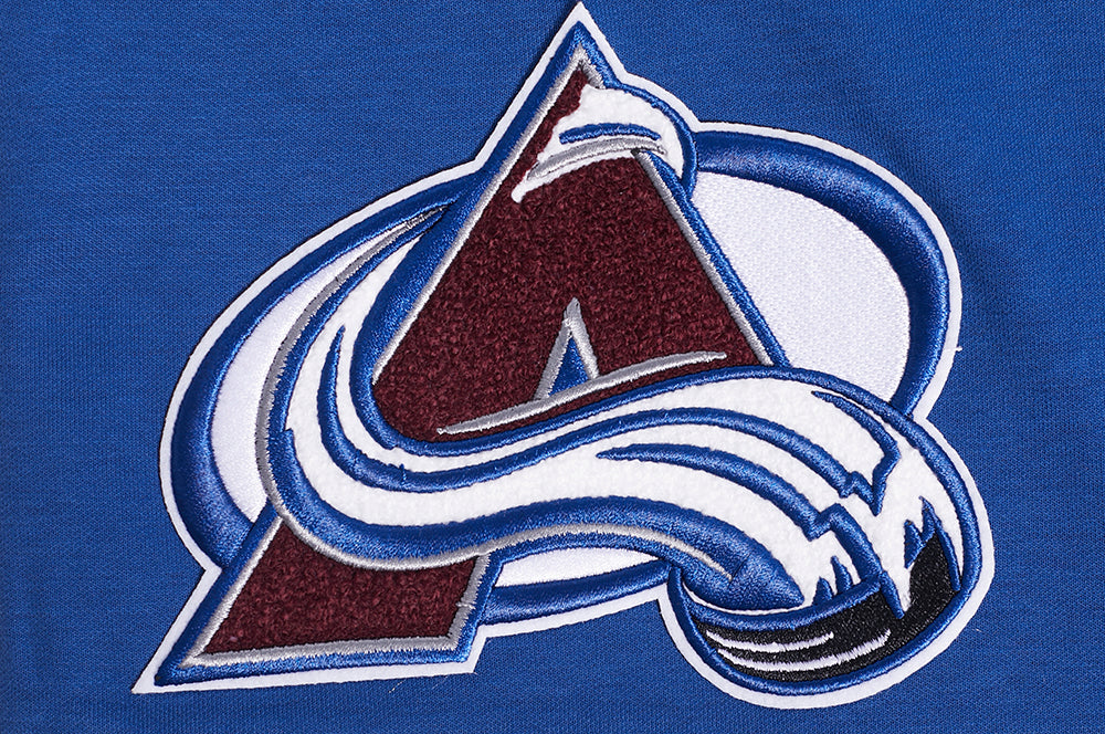 NHL COLORADO AVALANCHE CLASSIC CHENILLE MEN'S DK SHORT (DODGER BLUE)