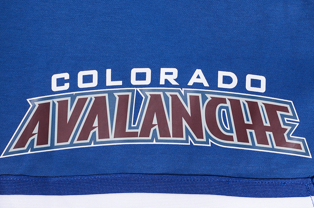 NHL COLORADO AVALANCHE CLASSIC CHENILLE MEN'S DK SHORT (DODGER BLUE)