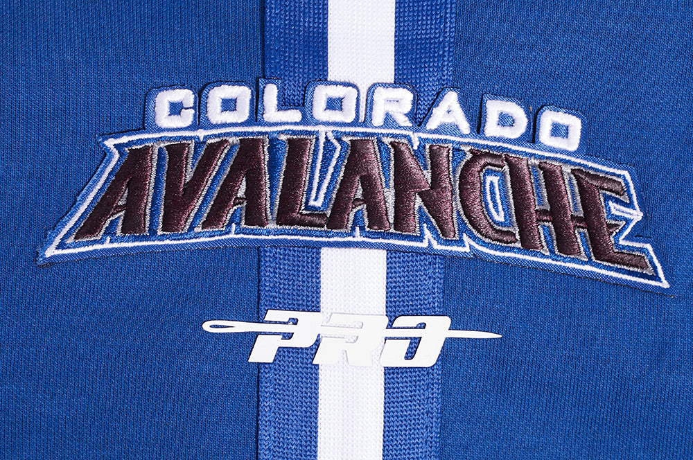 NHL COLORADO AVALANCHE CLASSIC CHENILLE MEN'S DK SHORT (DODGER BLUE)