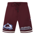 NHL COLORADO AVALANCHE CLASSIC CHENILLE MEN'S DK SHORT (WINE)