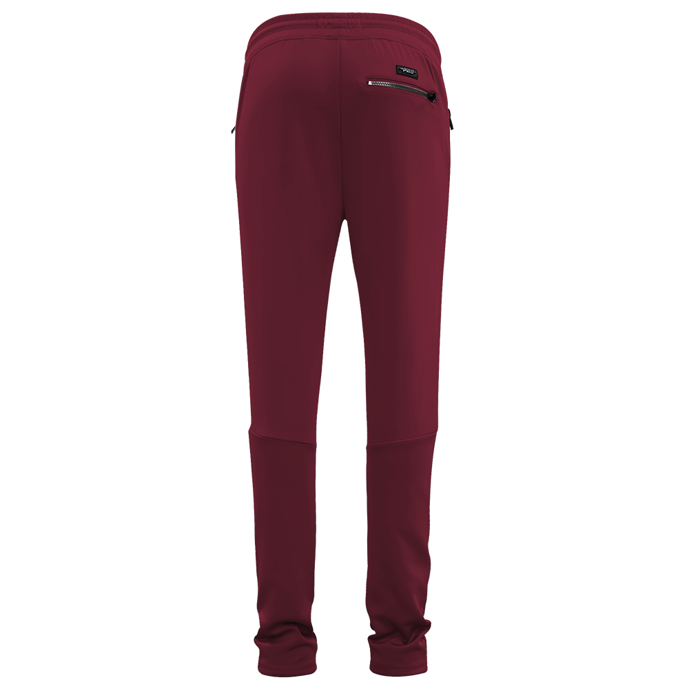 NHL COLORADO AVALANCHE CLASSIC CHENILLE PANTALON D'ENTRAÎNEMENT EN MAILLE DOUBLE POUR HOMME (LIE-DE-VIN)