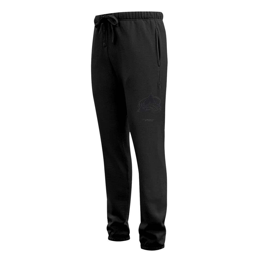 NHL COLORADO AVALANCHE NEUTRAL PANTALON OUATÉ EN MOLLETON POUR HOMME (NOIR)