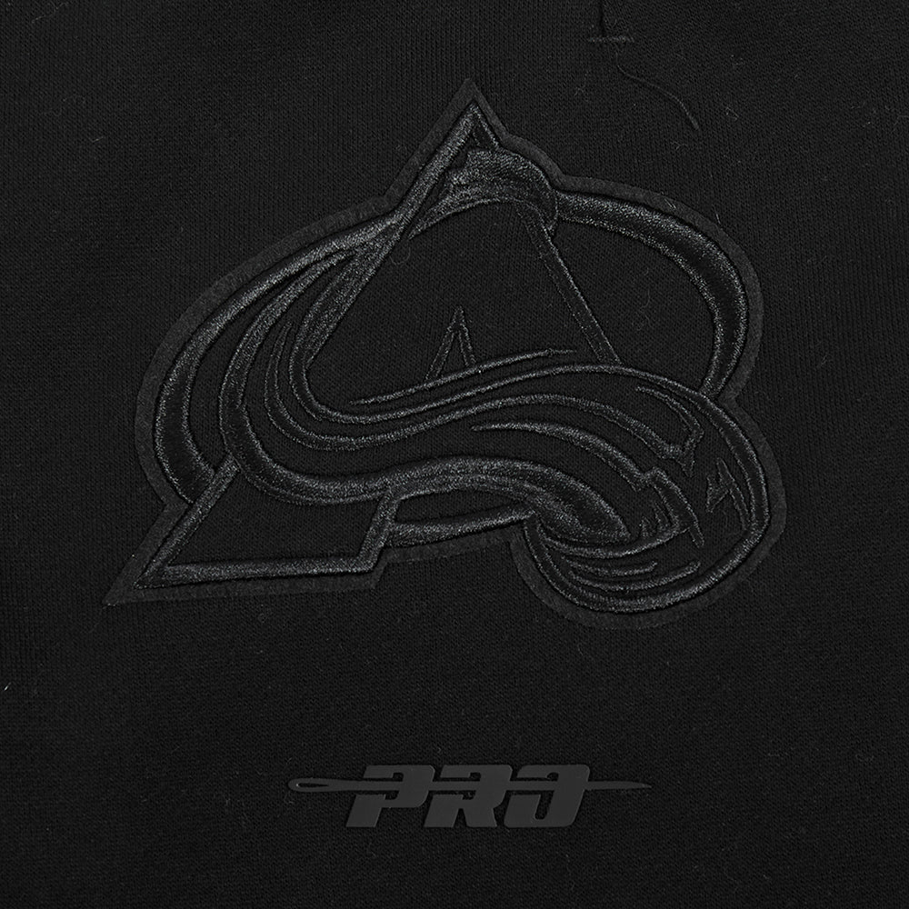 NHL COLORADO AVALANCHE NEUTRAL PANTALON OUATÉ EN MOLLETON POUR HOMME (NOIR)