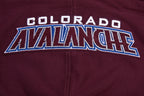 NHL COLORADO AVALANCHE CLASSIC CHENILLE MEN'S DK FZ PO HOODIE (WINE)