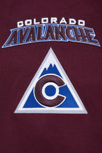 NHL COLORADO AVALANCHE CLASSIC CHENILLE MEN'S DK FZ PO HOODIE (WINE)