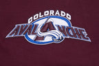 NHL COLORADO AVALANCHE CLASSIC CHENILLE MEN'S DK FZ PO HOODIE (WINE)