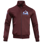 NHL COLORADO AVALANCHE CLASSIC CHENILLE VESTE D'ENTRAÎNEMENT POUR HOMME (LIE-DE-VIN)