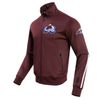 NHL COLORADO AVALANCHE CLASSIC CHENILLE VESTE D'ENTRAÎNEMENT POUR HOMME (LIE-DE-VIN)