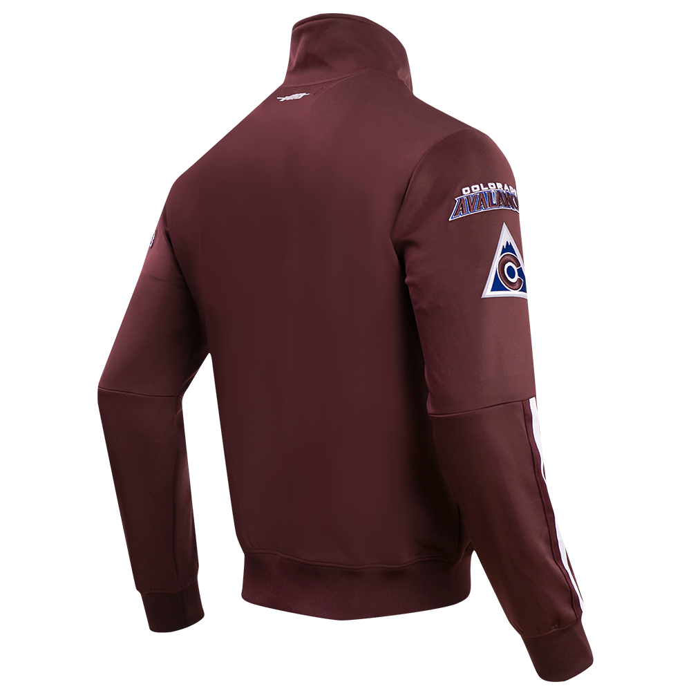 NHL COLORADO AVALANCHE CLASSIC CHENILLE VESTE D'ENTRAÎNEMENT POUR HOMME (LIE-DE-VIN)