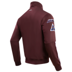NHL COLORADO AVALANCHE CLASSIC CHENILLE VESTE D'ENTRAÎNEMENT POUR HOMME (LIE-DE-VIN)