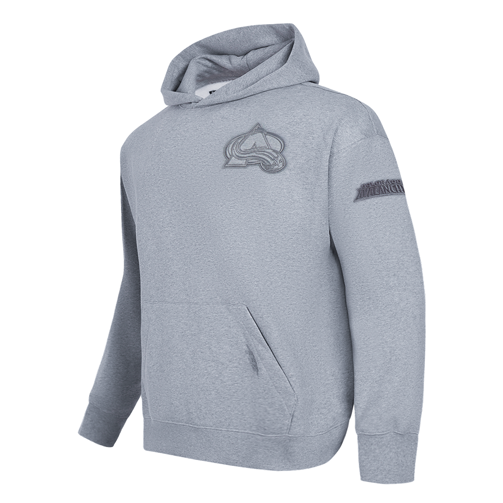 NHL COLORADO AVALANCHE NEUTRAL MEN'S DROP SHOULDER FLC PO HOODIE (DARK HEATHER GRAY)