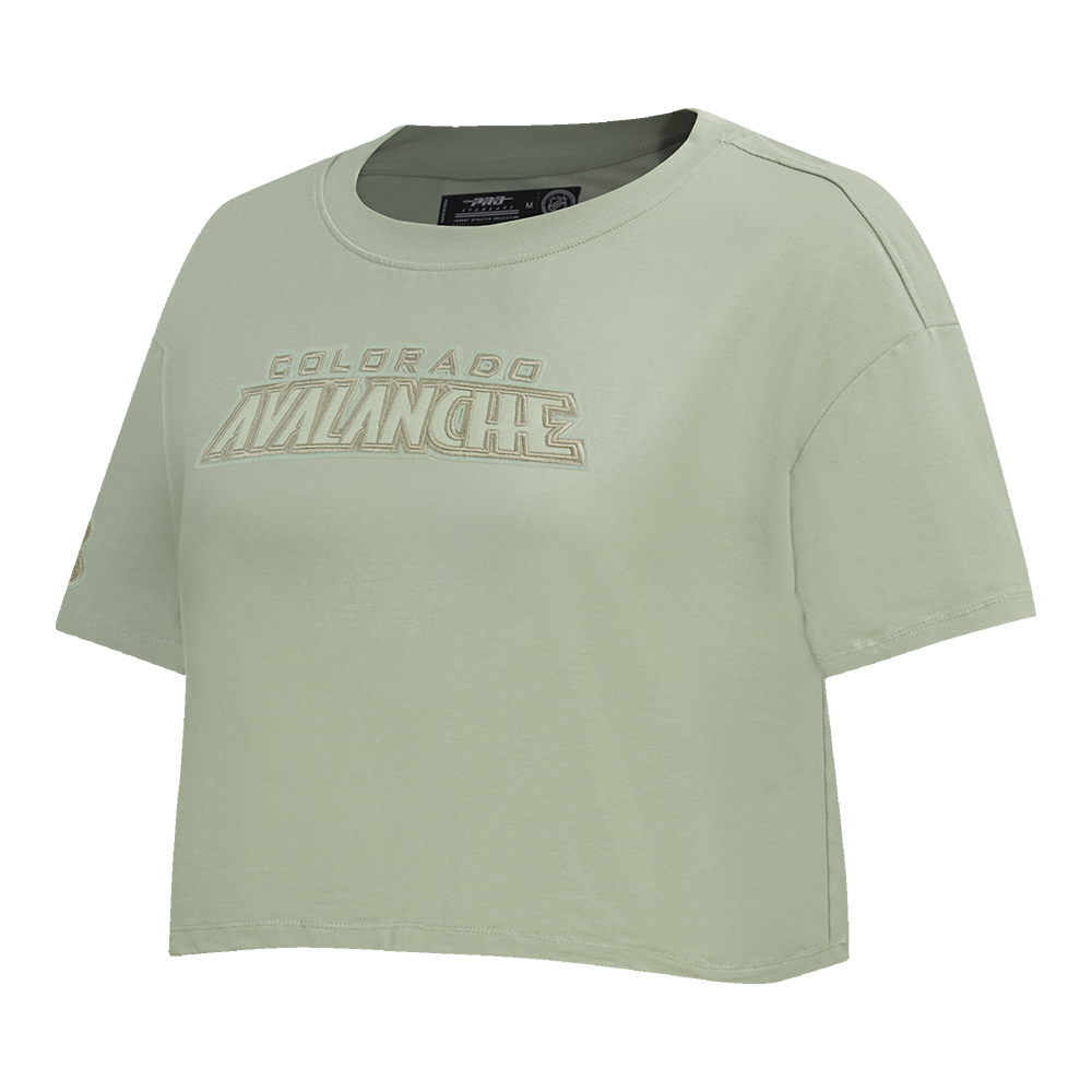 NHL COLORADO AVALANCHE NEUTRAL SINGLE JERSEY BOXY TEE (MOSS)