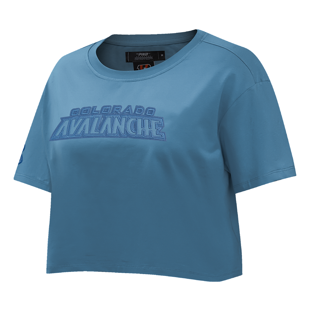 NHL COLORADO AVALANCHE NEUTRAL SINGLE JERSEY BOXY TEE (STEEL BLUE)