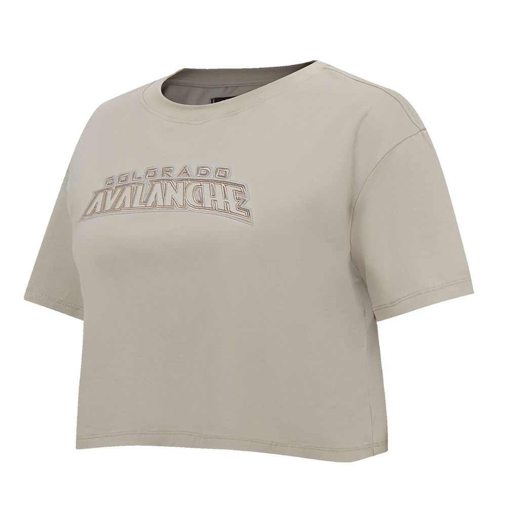 NHL COLORADO AVALANCHE NEUTRAL WOMEN'S BOXY TEE (TAUPE)