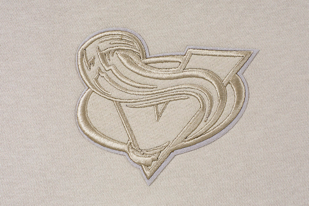 NHL COLORADO AVALANCHE NEUTRAL WOMEN'S CROPPED PULLOVER HOODIE (TAUPE)