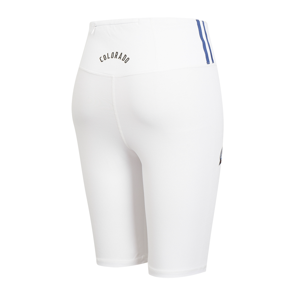 NHL COLORADO AVALANCHE CLASSIC WOMEN'S COTTON BIKE SHORT (WHITE)