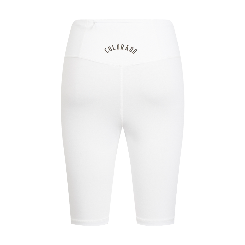 NHL COLORADO AVALANCHE CLASSIC WOMEN'S COTTON BIKE SHORT (WHITE)