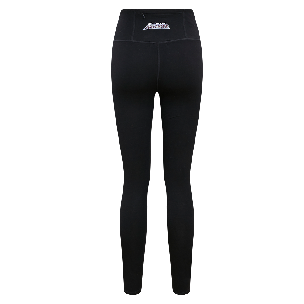 NHL COLORADO AVALANCHE CLASSIC LEGGING EN JERSEY ÉPAIS POUR FEMME (NOIR)