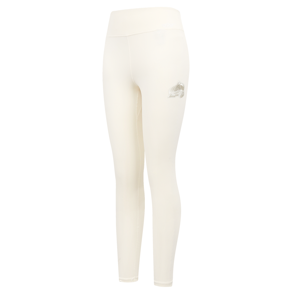NHL COLORADO AVALANCHE NEUTRAL WOMEN'S HIGH WAIST JERSEY LEGGING (EGGSHELL)