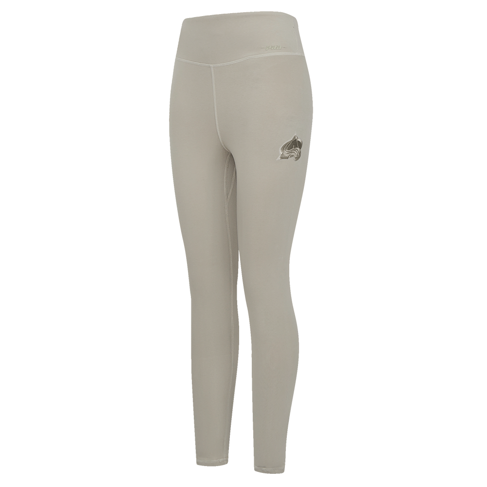 NHL COLORADO AVALANCHE NEUTRAL WOMEN'S HIGH WAIST JERSEY LEGGING (TAUPE)