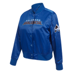 NHL COLORADO AVALANCHE CLASSIC WOMEN'S SATIN JACKET (DODGER BLUE)