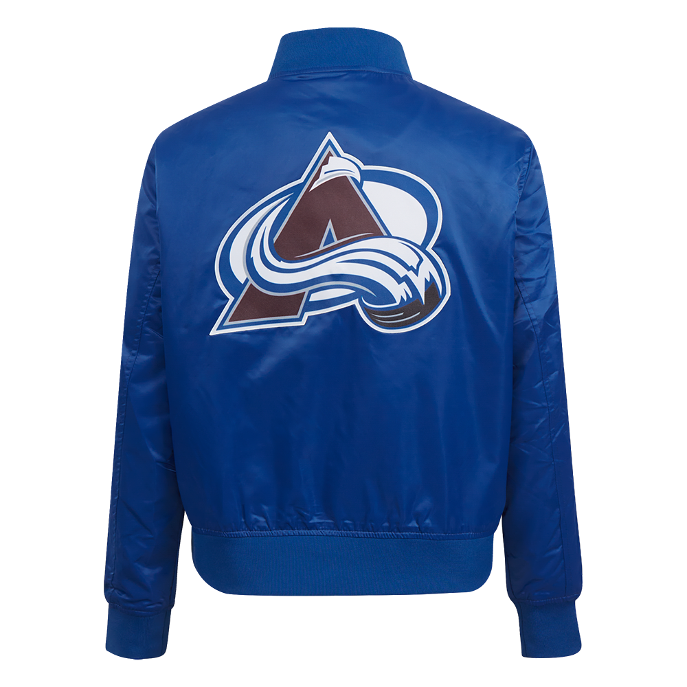 NHL COLORADO AVALANCHE CLASSIC WOMEN'S SATIN JACKET (DODGER BLUE)