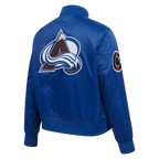NHL COLORADO AVALANCHE CLASSIC WOMEN'S SATIN JACKET (DODGER BLUE)