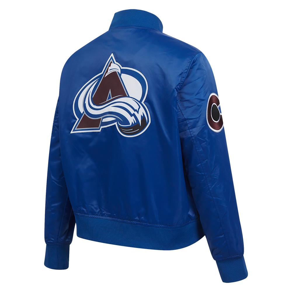 NHL COLORADO AVALANCHE CLASSIC WOMEN'S SATIN JACKET (DODGER BLUE)