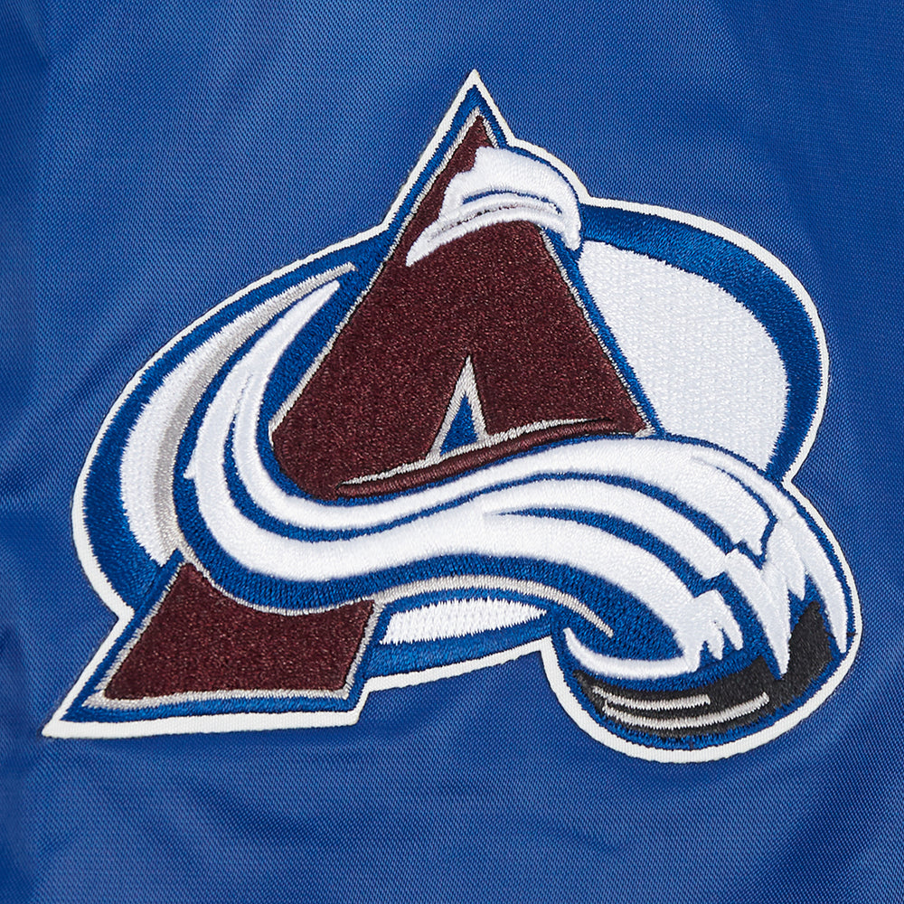 NHL COLORADO AVALANCHE CLASSIC WOMEN'S SATIN JACKET (DODGER BLUE)