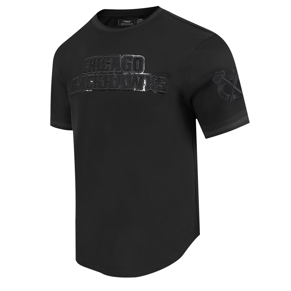 NHL CHICAGO BLACK MEN'SHAWKS CLASSIC 3BK DK TEE (TRIPLE BLACK MEN'S)