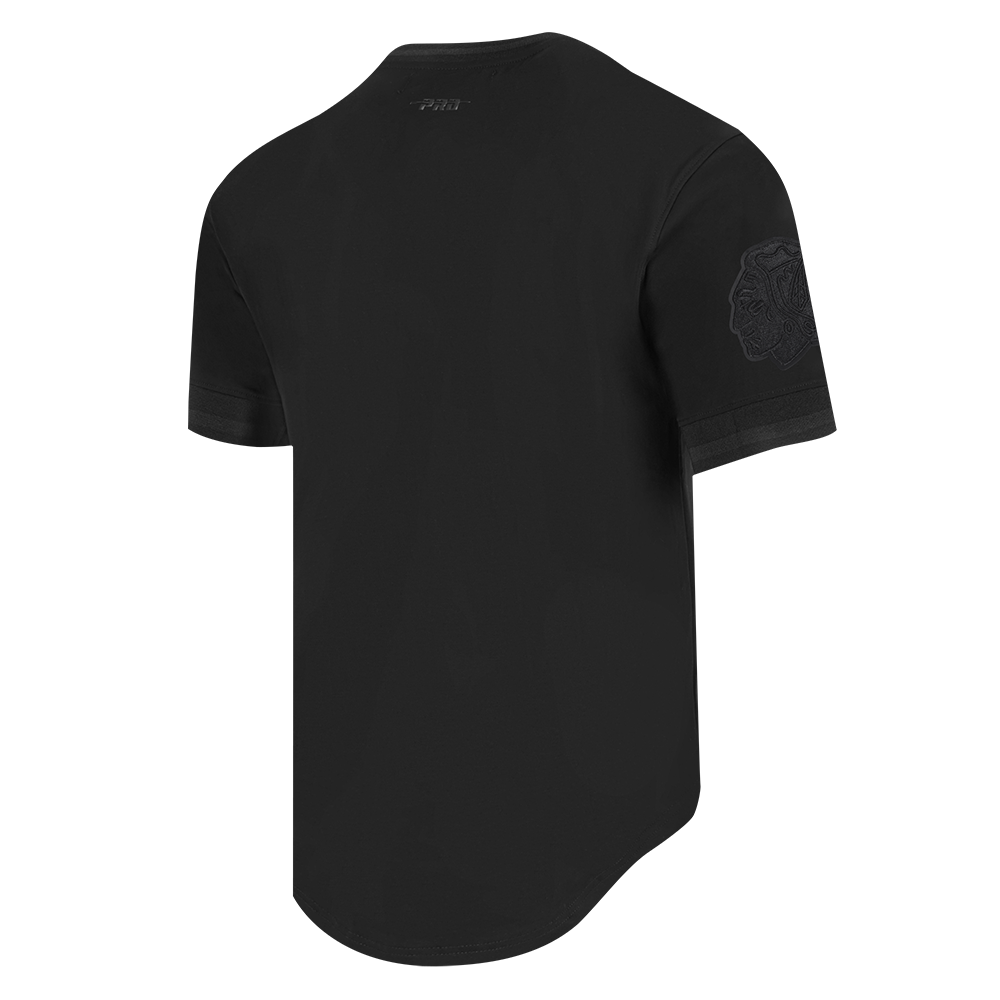 NHL CHICAGO BLACK MEN'SHAWKS CLASSIC 3BK DK TEE (TRIPLE BLACK MEN'S)