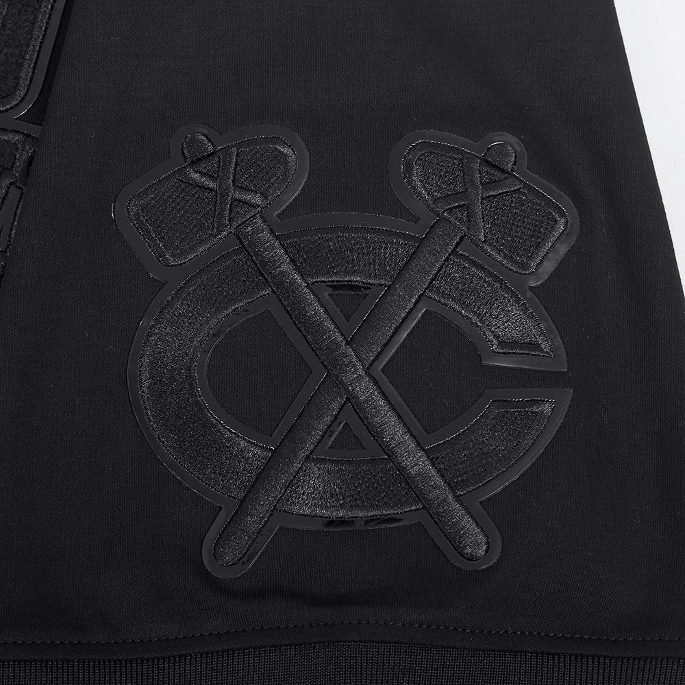NHL CHICAGO BLACK MEN'SHAWKS CLASSIC 3BK DK TEE (TRIPLE BLACK MEN'S)